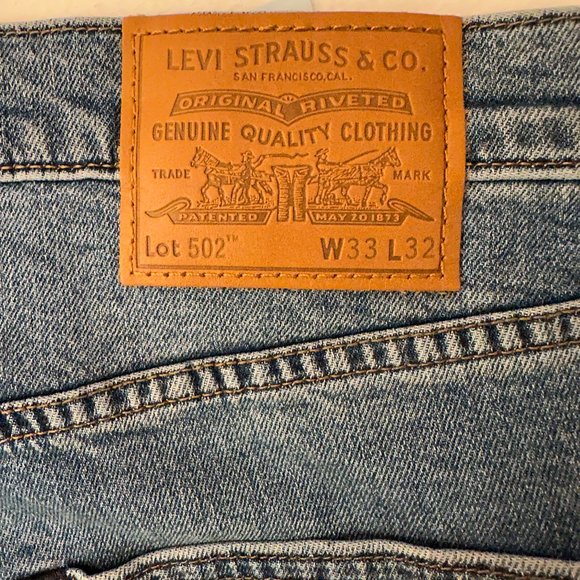 NWT - LEVI'S 502 Tapered-Fit Jeans - Light Blue - Picture 8 of 8
